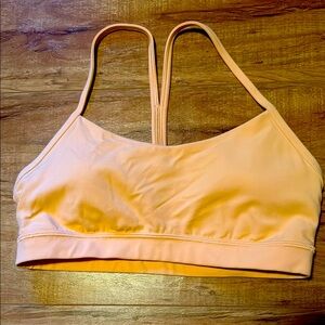 Lululemon Flow Y Nulu Bra - Peach Bellini